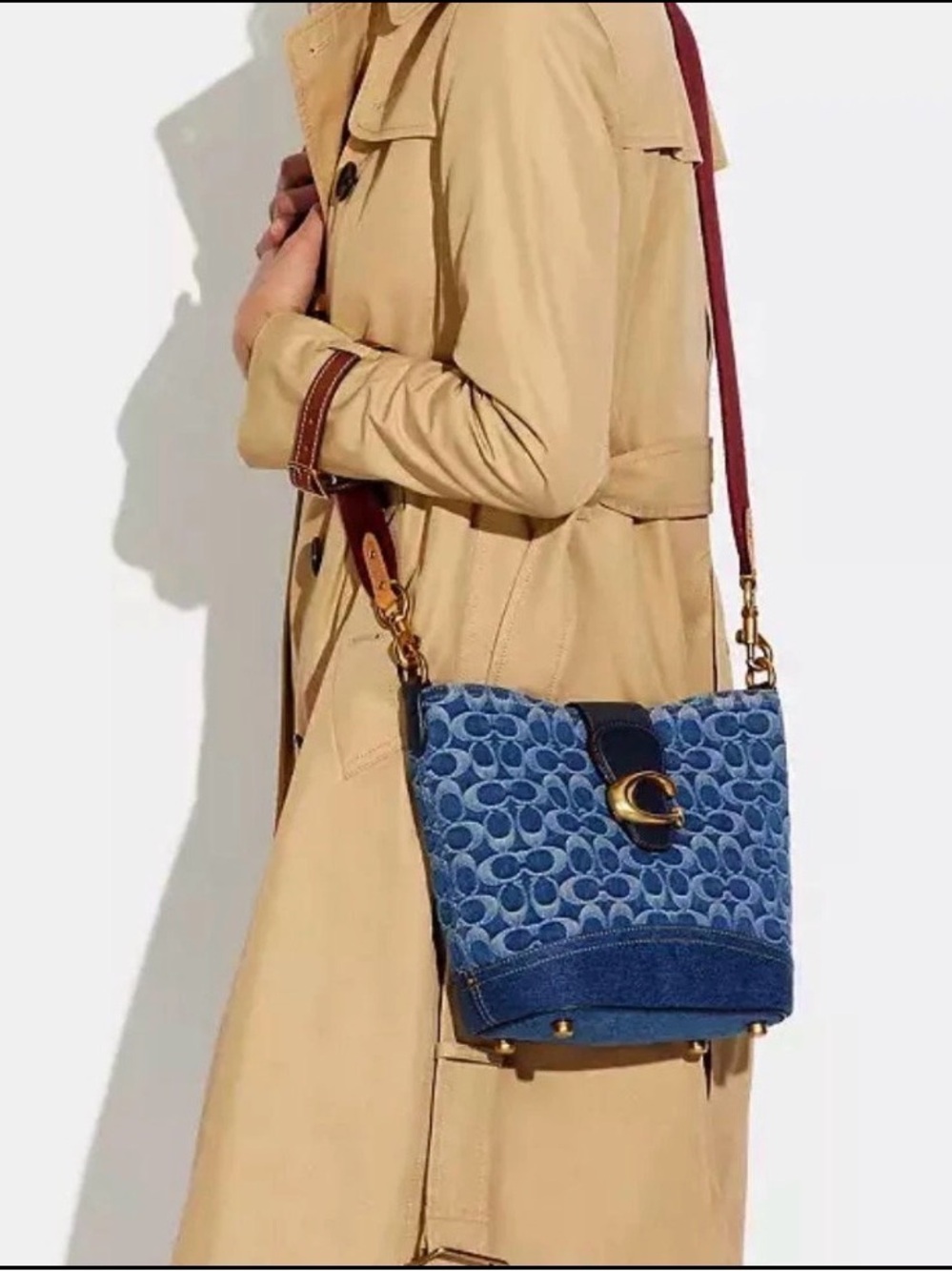 Coach Signature Denim Soft Tabby Shoulder/Crossbody Bag w/Receipt! Like New!